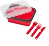 Eco-Silicone Expandable Lunch Box with Cutlery