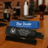 Pocket Comb with Custom Slide-In Vinyl Case (Blue & Black)