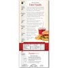 Promotional Pocket Slider - Fast Foods: Carbs, Calories, and Fat
