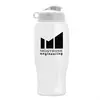 Custom Logo Poly-Pure - 27 oz. Transparent Bottle with Flip Lid