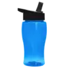 LogoBranded 18oz Transparent Bottle with Flip Straw Lid