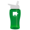 LogoBranded 18oz Transparent Bottle with Flip Straw Lid