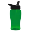 LogoBranded 18oz Transparent Bottle with Flip Straw Lid