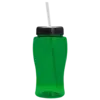 Personalized Transparent Bottle (18 oz) with Straw Lid