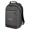 Polyester Reflective Accent Backpack w/ Front Zippered Compartments