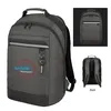 Polyester Reflective Accent Backpack w/ Front Zippered Compartments