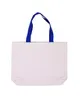 Prime Line Cotton Canvas Tote Bag with Color Accents