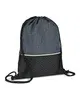 Prime Line Crosshatch Heather Drawstring Backpack