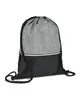 Prime Line Crosshatch Heather Drawstring Backpack