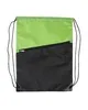 Prime Line Two-Tone Poly Drawstring Backpack With Zipper