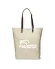 Prime Line Urban Cotton Tote Bag with Leather Handles