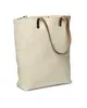 Prime Line Urban Cotton Tote Bag with Leather Handles