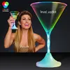 Promotional Martini Light-Up LED Spiral Stem Glass