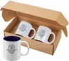 Promotional Sunrise Ceramic Coffee Mug Gift Set – Two 11 Oz. Mugs