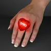 Pulsing Light Red Heart Ring