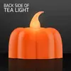 Pumpkin Lights LED Tea Light Candles 1.75"