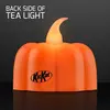 Pumpkin Lights LED Tea Light Candles 1.75"