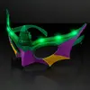 Purple, Green & Gold Mardi Gras Mask LED Shades