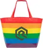 Rainbow Laminated Non-Woven Tote Bag