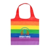 Rainbow Polyester Tote Bag