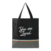 Personalized Rainbow RPET Convention Tote with Pouch