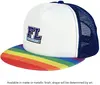 Custom Printed Rainbow Trucker Cap