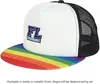 Custom Printed Rainbow Trucker Cap