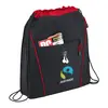 Custom Raven Drawstring Bag with Earbud Port