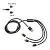 Custom Branded 3-in-1 Long Charging Cable - 47"