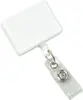Custom Logo Badge Reel - Clear Vinyl Strap (Rectangle)