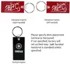 Custom Rectangle Key Fobs with Multi-Color Imprint