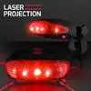 Red Laser Tail Light with Bike Lane Projection