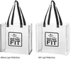 Reflective Shopper Clear Reflective Tote Bag