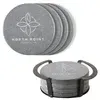 Relic Diatomite Coaster: 4 pc Set in Metal Stand