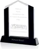 Customizable Black & Clear Optical Crystal Remington Award