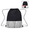 Reverse Color Sequin Drawstring Bag