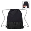 Reverse Color Sequin Drawstring Bag