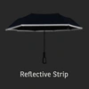 Ridgeline 46" Arc Reflective Umbrella with Carabiner Handle