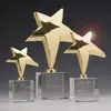 Branded Logo Star Award - Crystal Base for Corporate Recognition