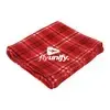 Custom Rollable Plaid Fleece Throw Blanket (50" x 60" Unfolded)