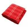 Custom Rollable Plaid Fleece Throw Blanket (50" x 60" Unfolded)