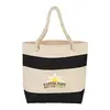 Custom Cotton Canvas Tote with Rope Handles - 16oz