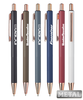 Rose Gold Trim Ridge Metal Pens