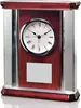 Custom Rosewood Mantle Clock - Promotional Office Gift