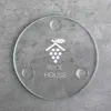 Round Glass Coasters: Single