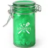 Round Glass Mint Jar