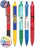Rubber Grip Click Pen with Colored Trim