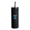 Rubberized 20 oz Tumbler with Straw