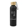 Custom Ryze Aluminum Sports Water Bottle with Bamboo Lid - 22oz