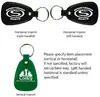 Custom Color Saddle Keychain for Business Promotion